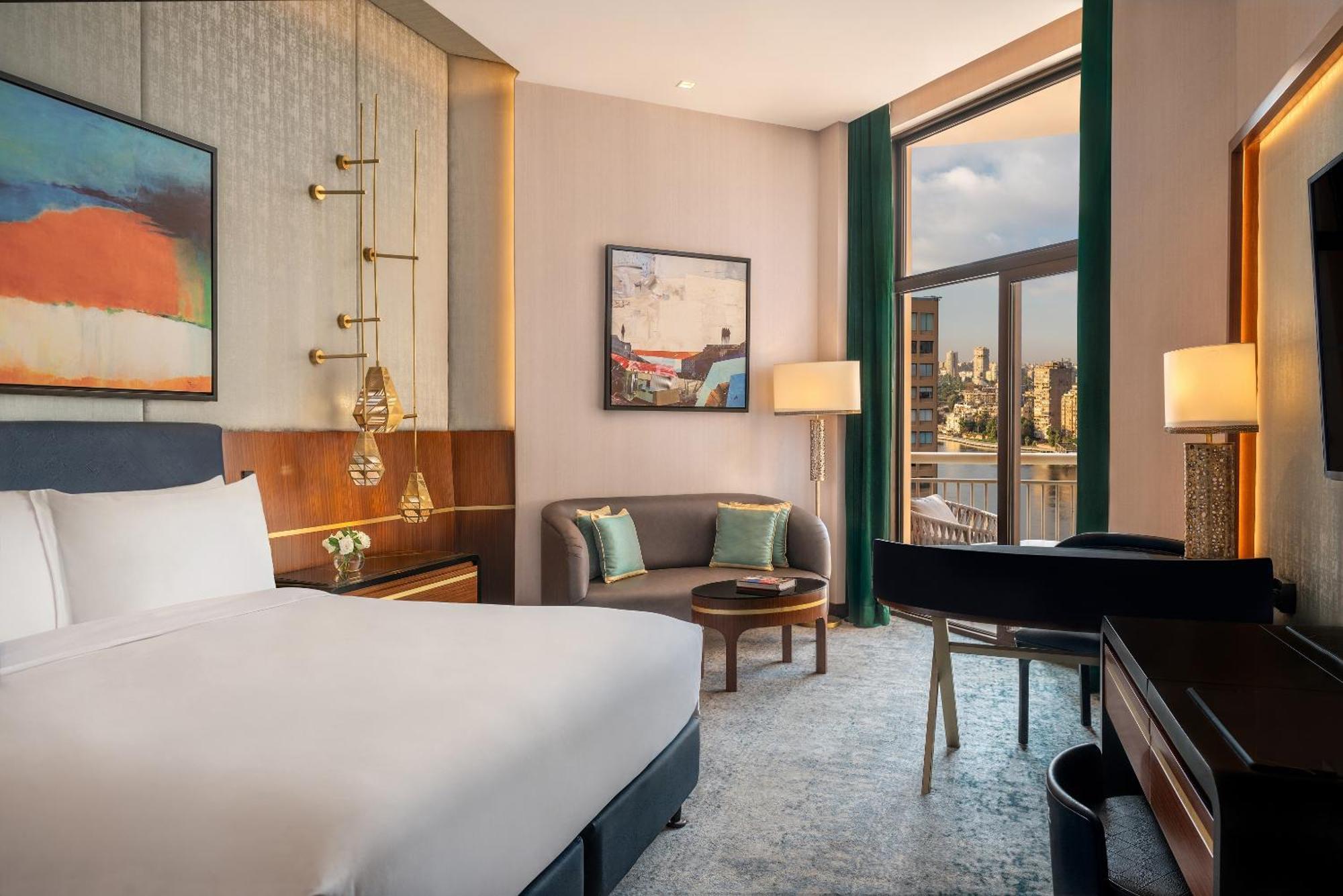 Sofitel Cairo Downtown Nile Hotel Exterior foto A room at the hotel